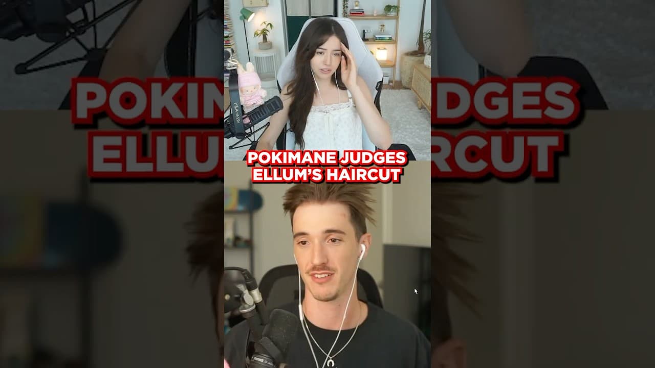 Pokimane Judges Ellum's Haircut
