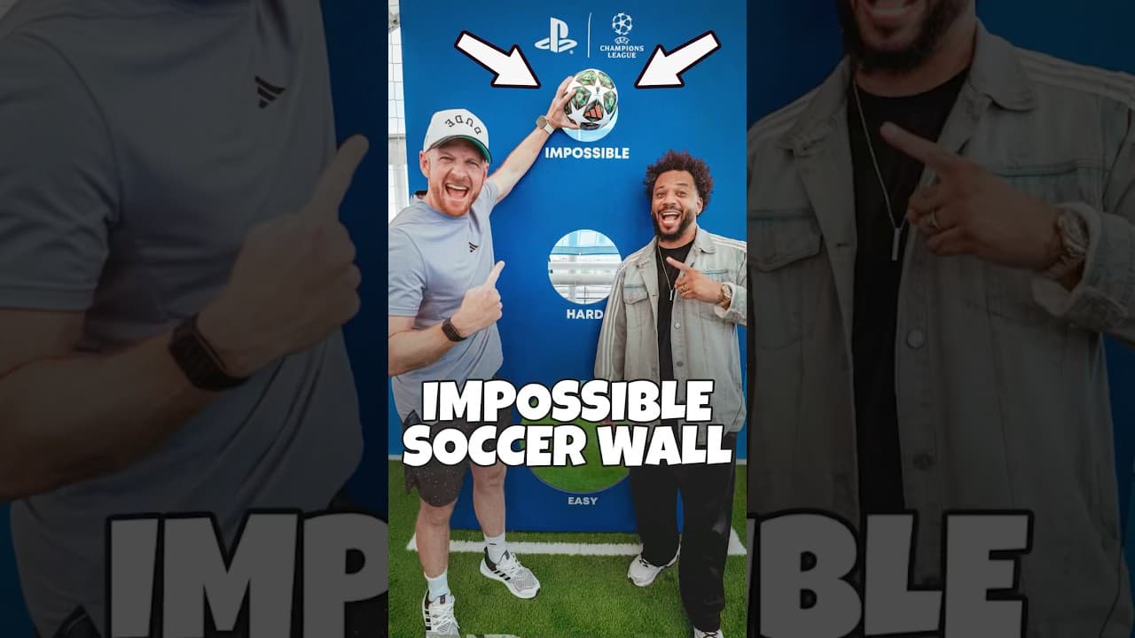 HE DIDN’T EVEN HIT RIM 🤯⚽️