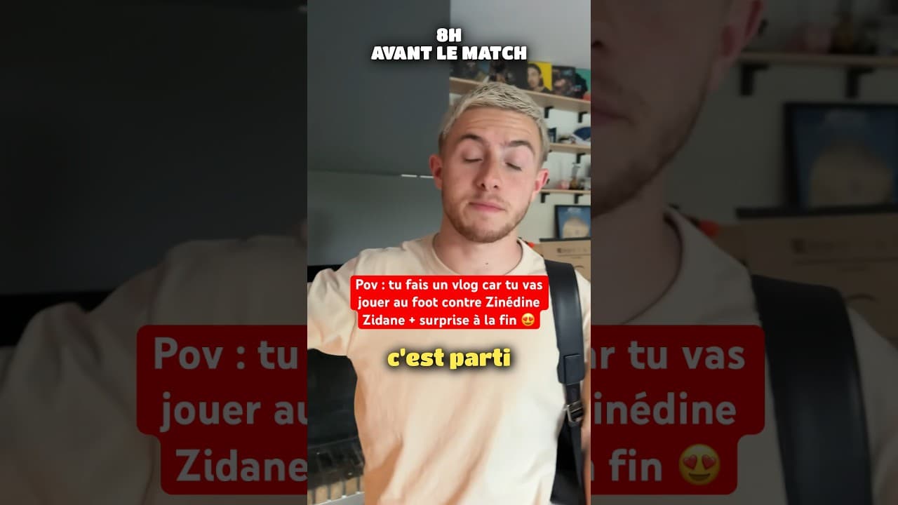J’A JOUÉ AU FOOT CONTRE ZIDANE … 😳