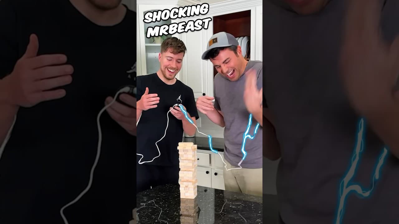 MrBeast vs Electric Shock Jenga