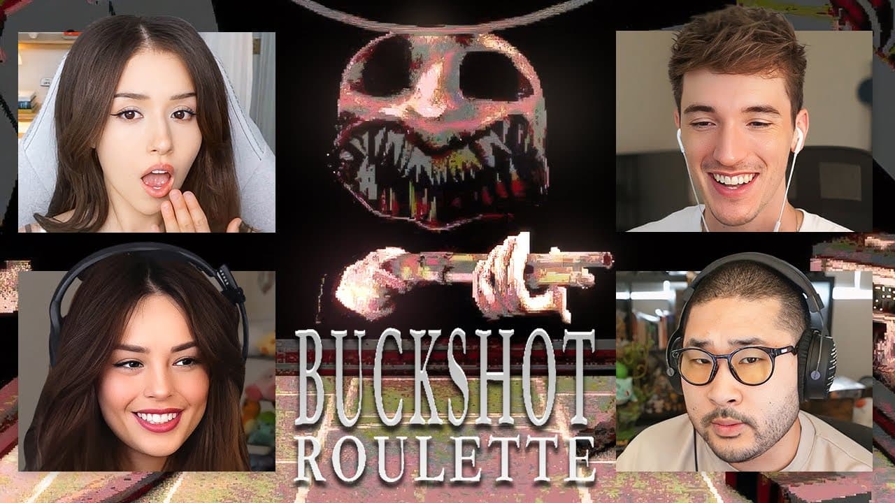 Pokimane Plays Buckshot Roulette (ft Valkyrae, Ellum & Peter)