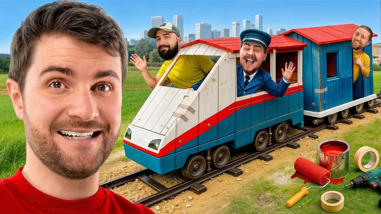 ON A CONSTRUIT UN VRAI TRAIN DIY ! (y’a même un wagon bar)
