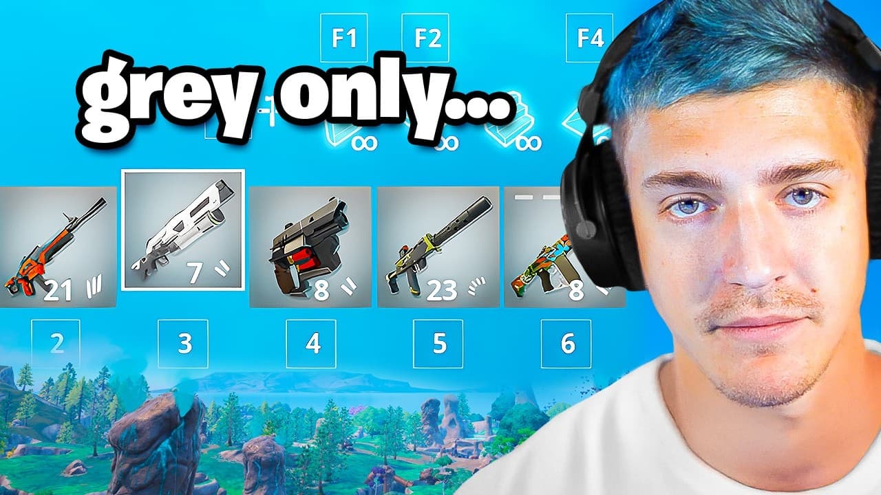 GREY ONLY CHALLENGE IN FORTNITE