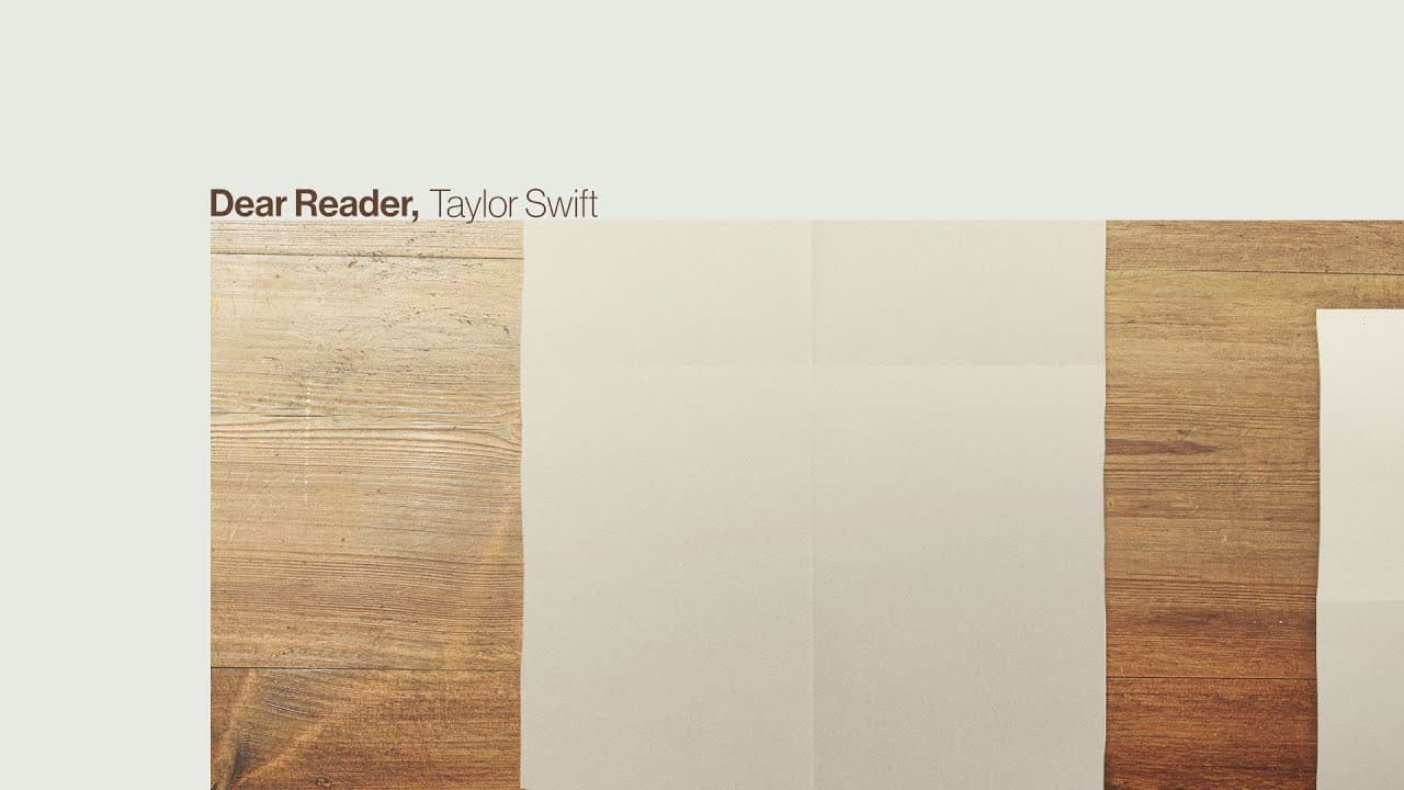 Taylor Swift - Dear Reader (Official Lyric Video)