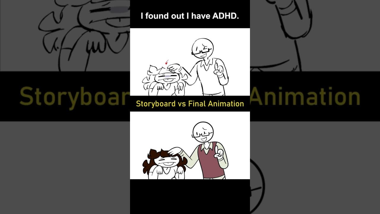 Storyboard vs Animation: I have ADHD (shot 16)