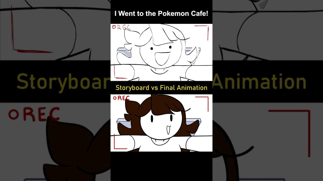 Storyboard vs Animation: The Pokemon Cafe! (shot 13)