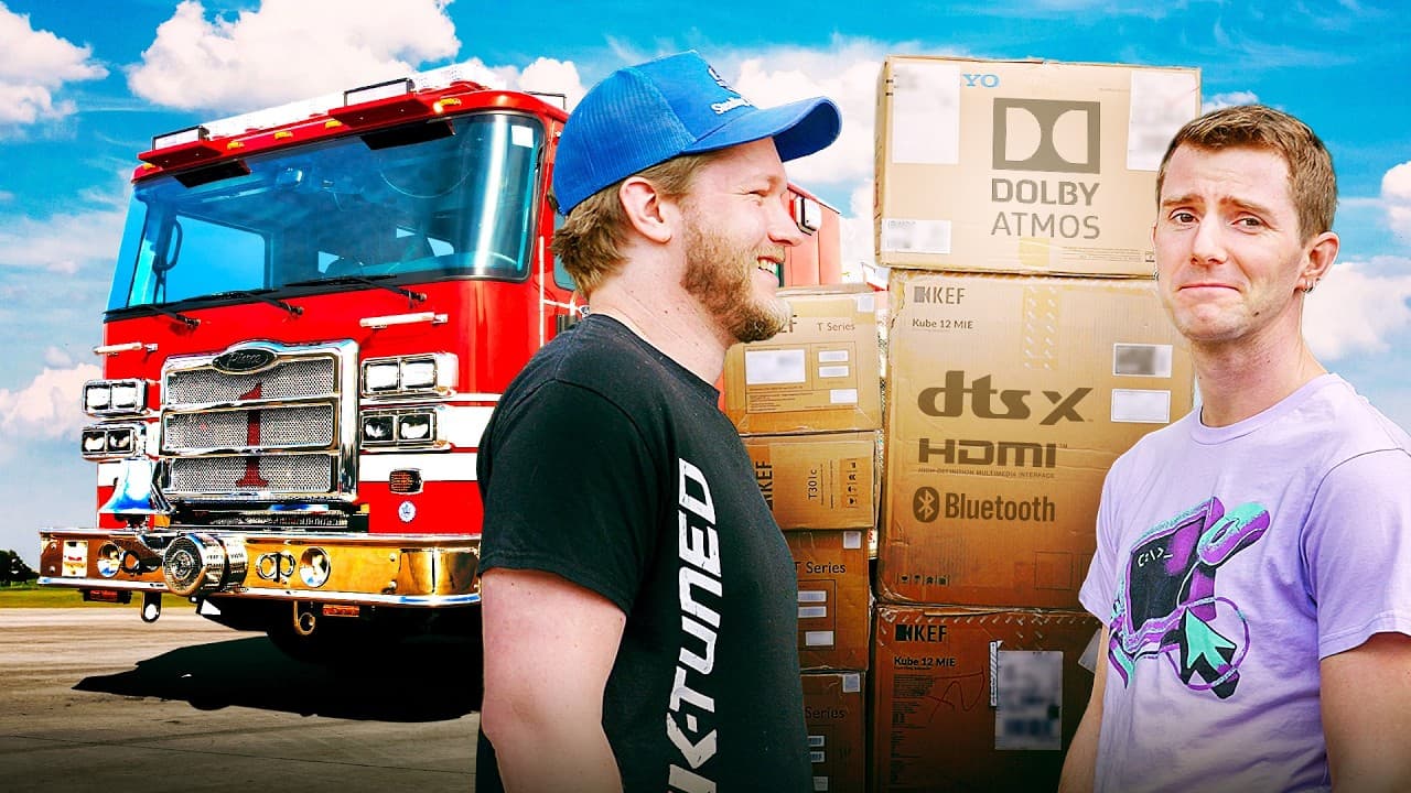 I Turned My Fire Truck into a Home Theater