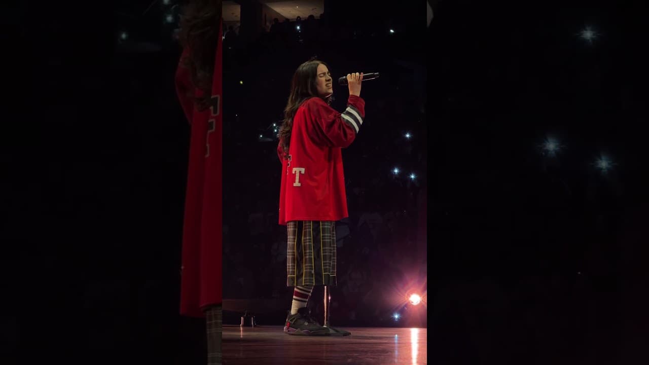 Billie Eilish performing “I’m In The Mood For Love” in Philadelphia
