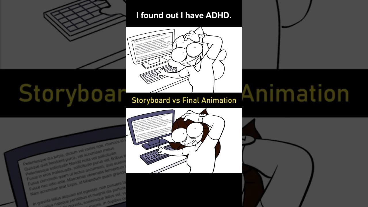 Storyboard vs Animation: I have ADHD (shot 27)