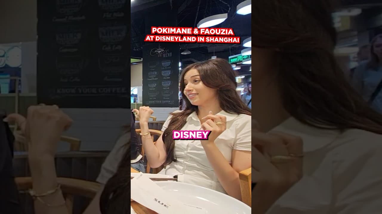 Pokimane & Faouzia at Shanghai Disneyland