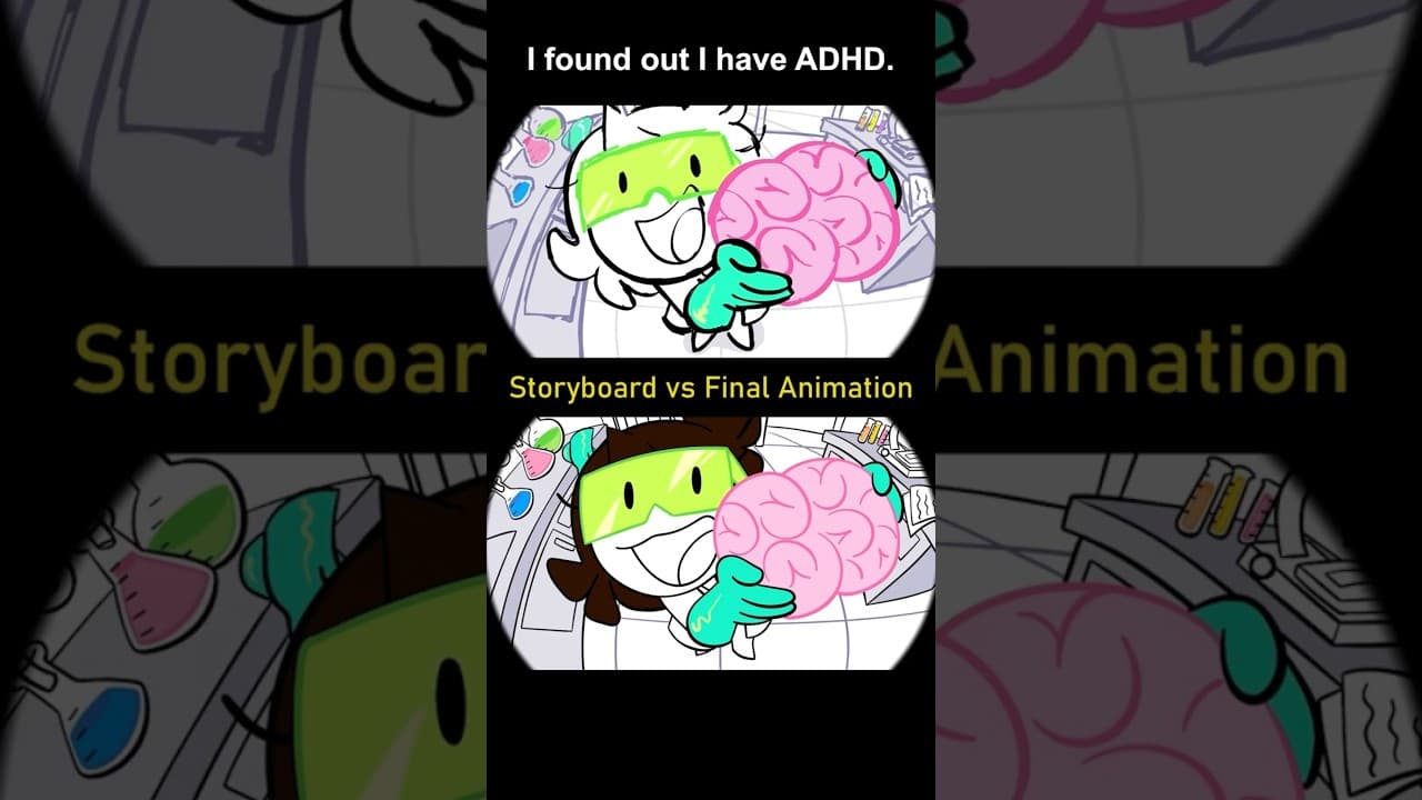 Storyboard vs Animation: I have ADHD (shot 9)