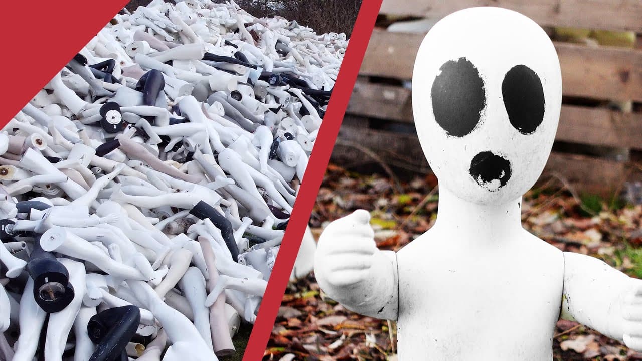 The meters-high mountain of mannequins in the Midlands