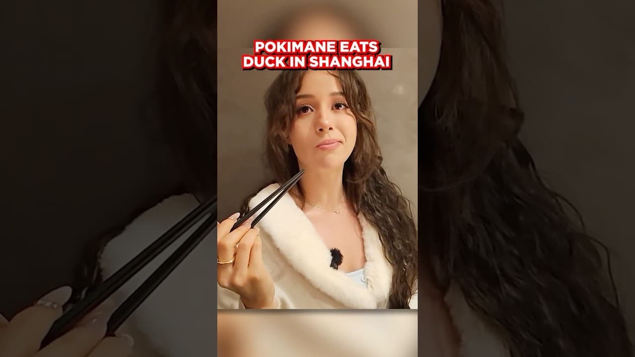 Pokimane Tastes Duck in Shanghai 🦆