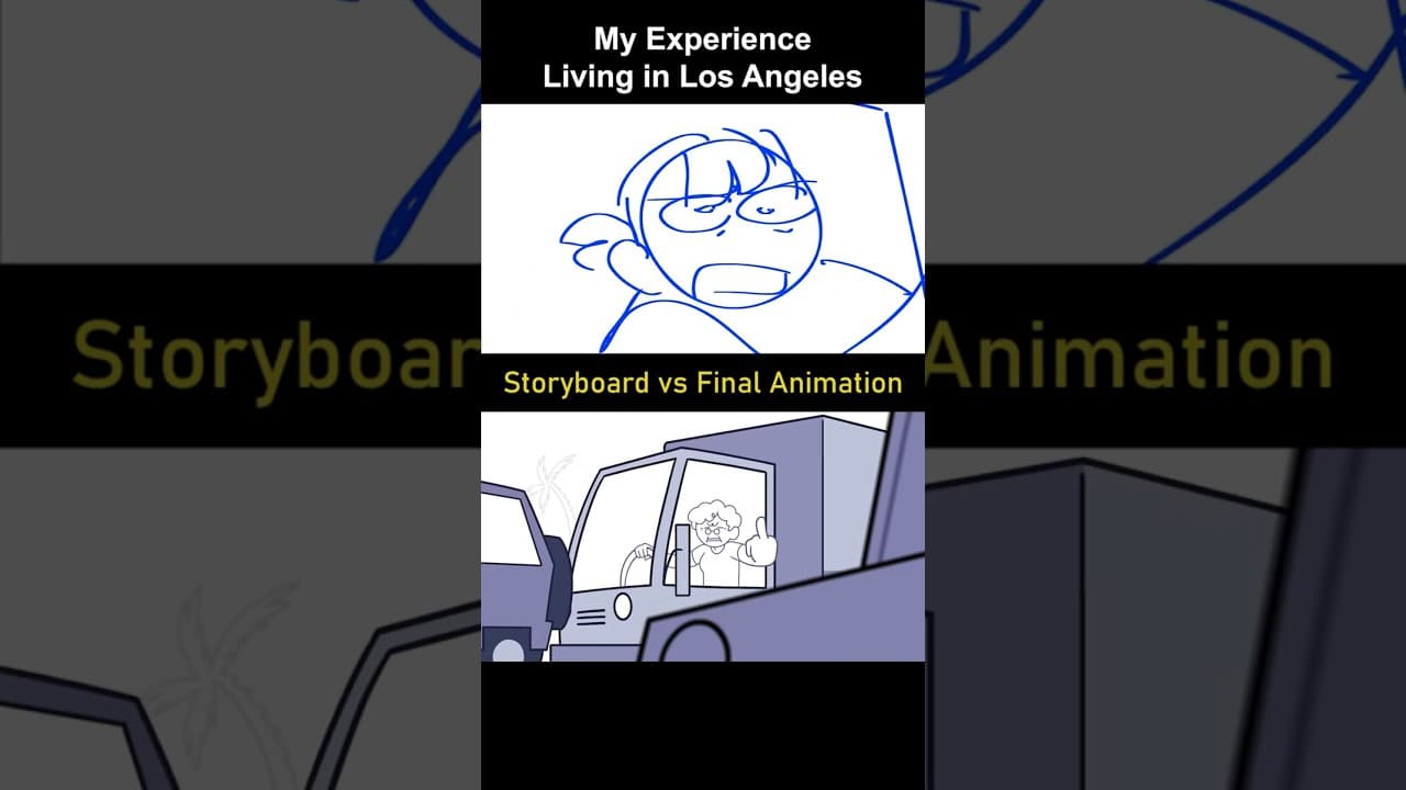 Storyboard vs Animation: Living in Los Angeles (shot 5)