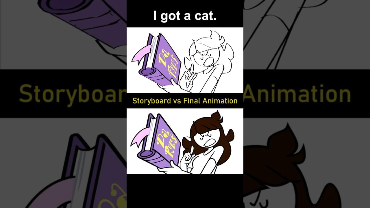 Storyboard vs Animation: I got a cat. (shot 20)