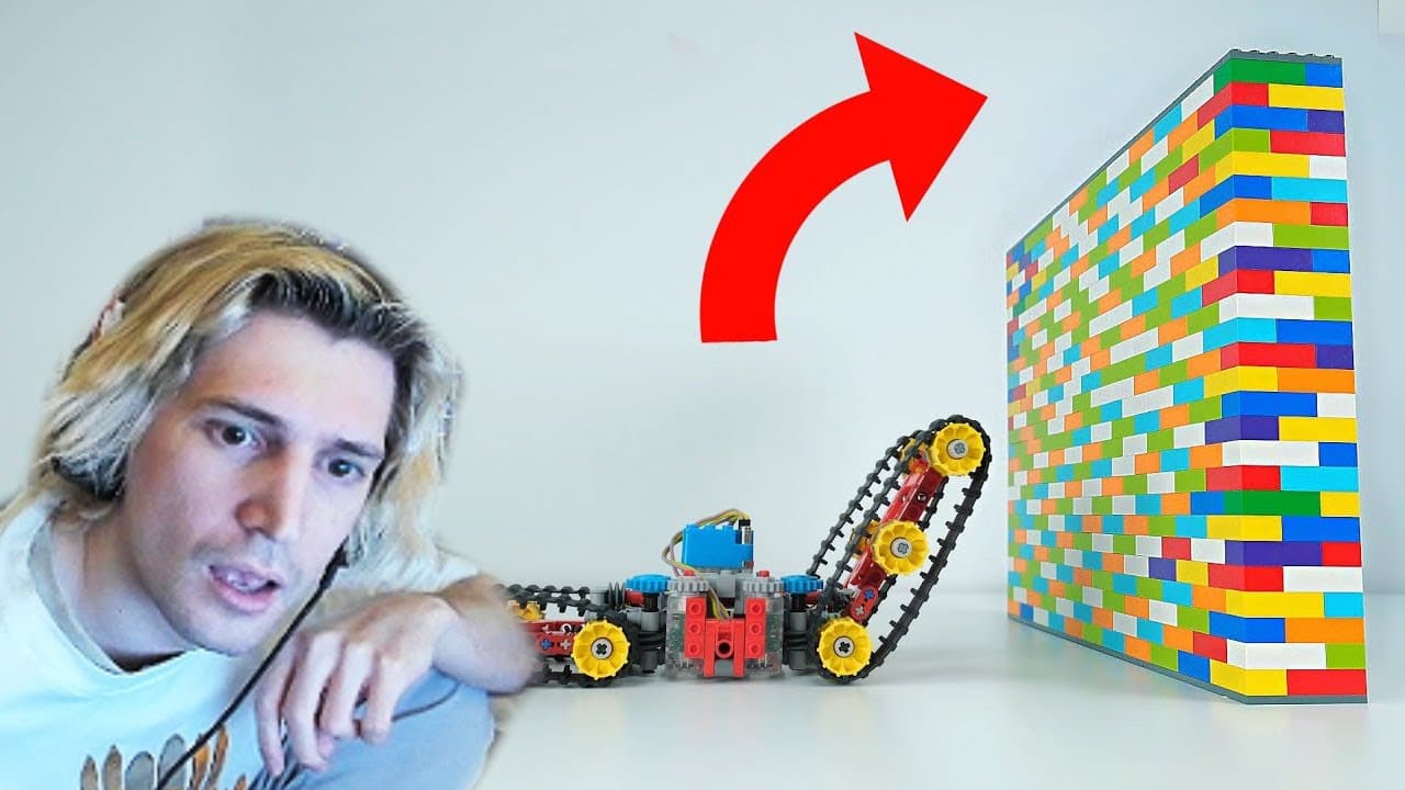 xQc Treats his ADHD Watching Lego Vehicles Climb Walls