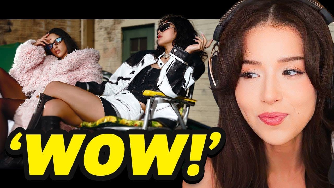 Pokimane Reacts To LISA - NEW WOMAN feat. Rosalía