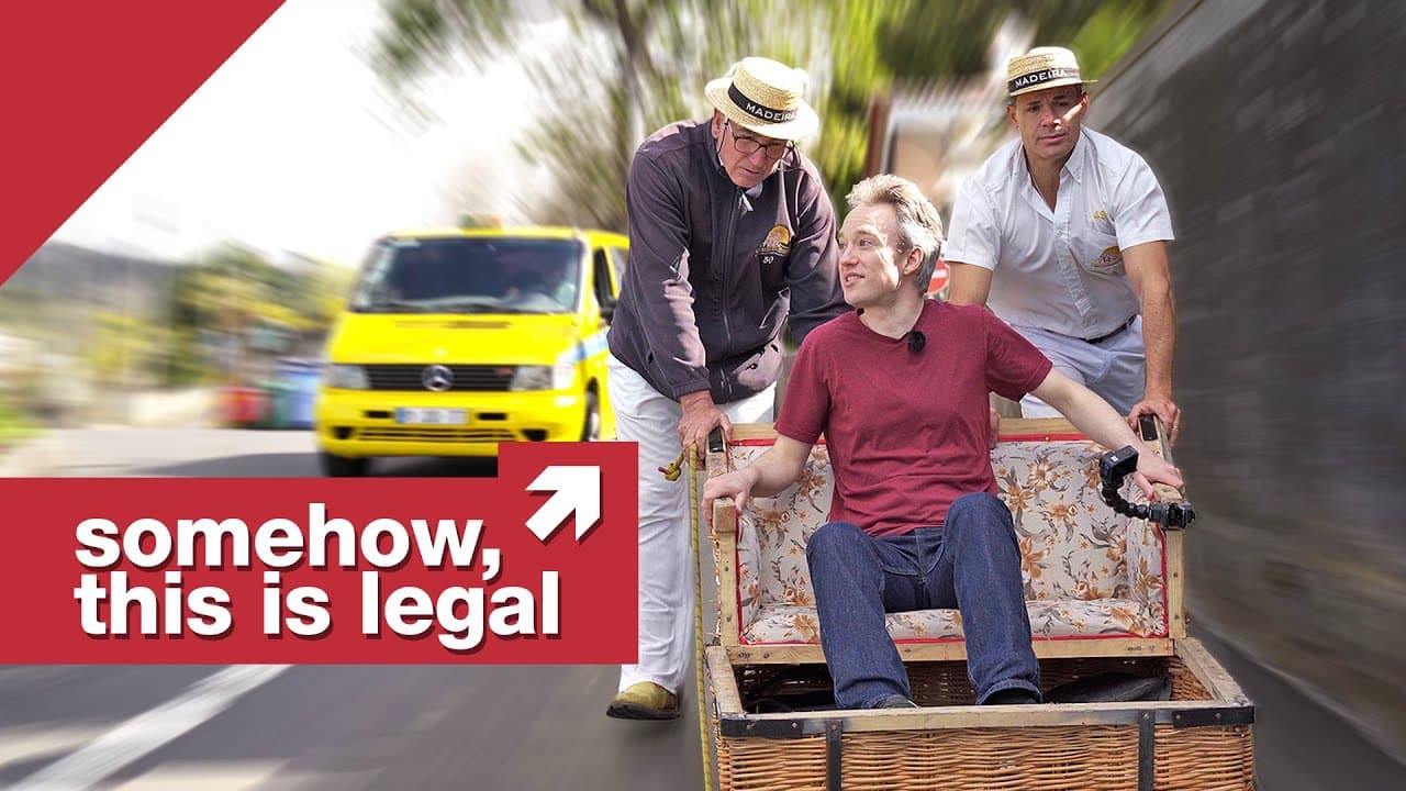 Downhill, on a couch, on public roads.