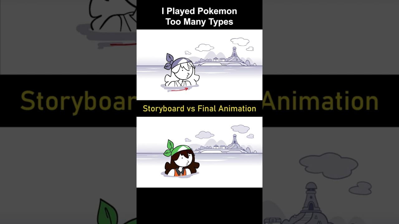 Storyboard vs Animation: Pokemon Too Many Types (shot 7)