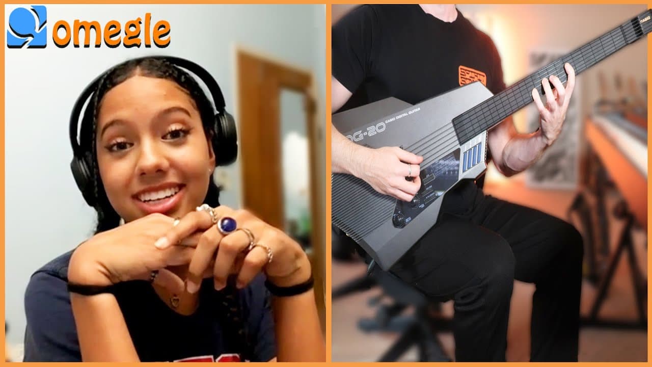 Omegle but I Shock Strangers with a Guitar from the FUTURE