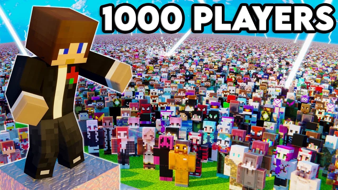 1000 Player Simon Says in Minecraft