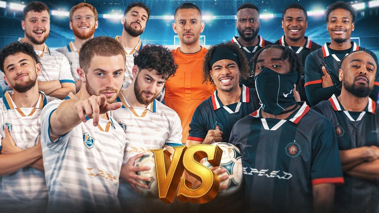 Énorme Match de Foot entre 6 YOUTUBEURS vs 6 RAPPEURS ! (ft. Byilhan, Raska, Alonzo, Kerchak …)