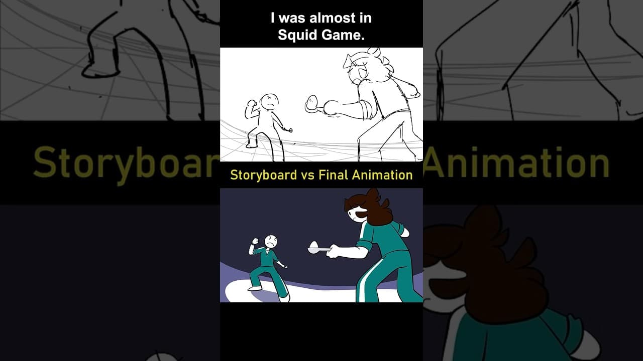 Storyboard vs Animation: I was almost in Squid Game. (shot 21)