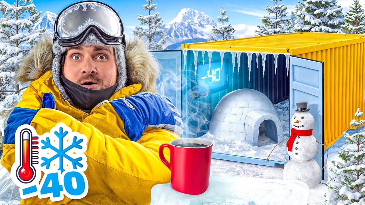 ON SURVIT UNE JOURNÉE à -40°C DANS UNE CHAMBRE FROIDE !