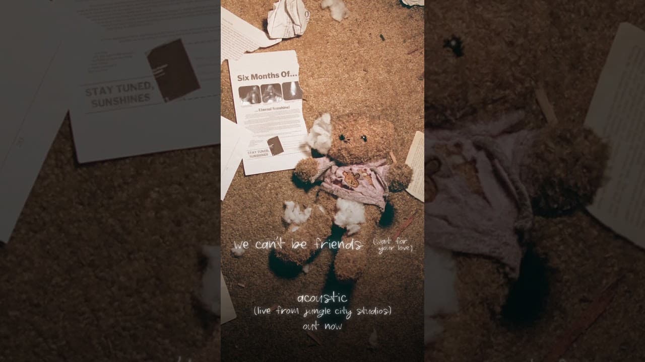 。˚❀ we can’t be friends (wait for your love) - acoustic (live from jungle city studios) ꕤ.゚out now