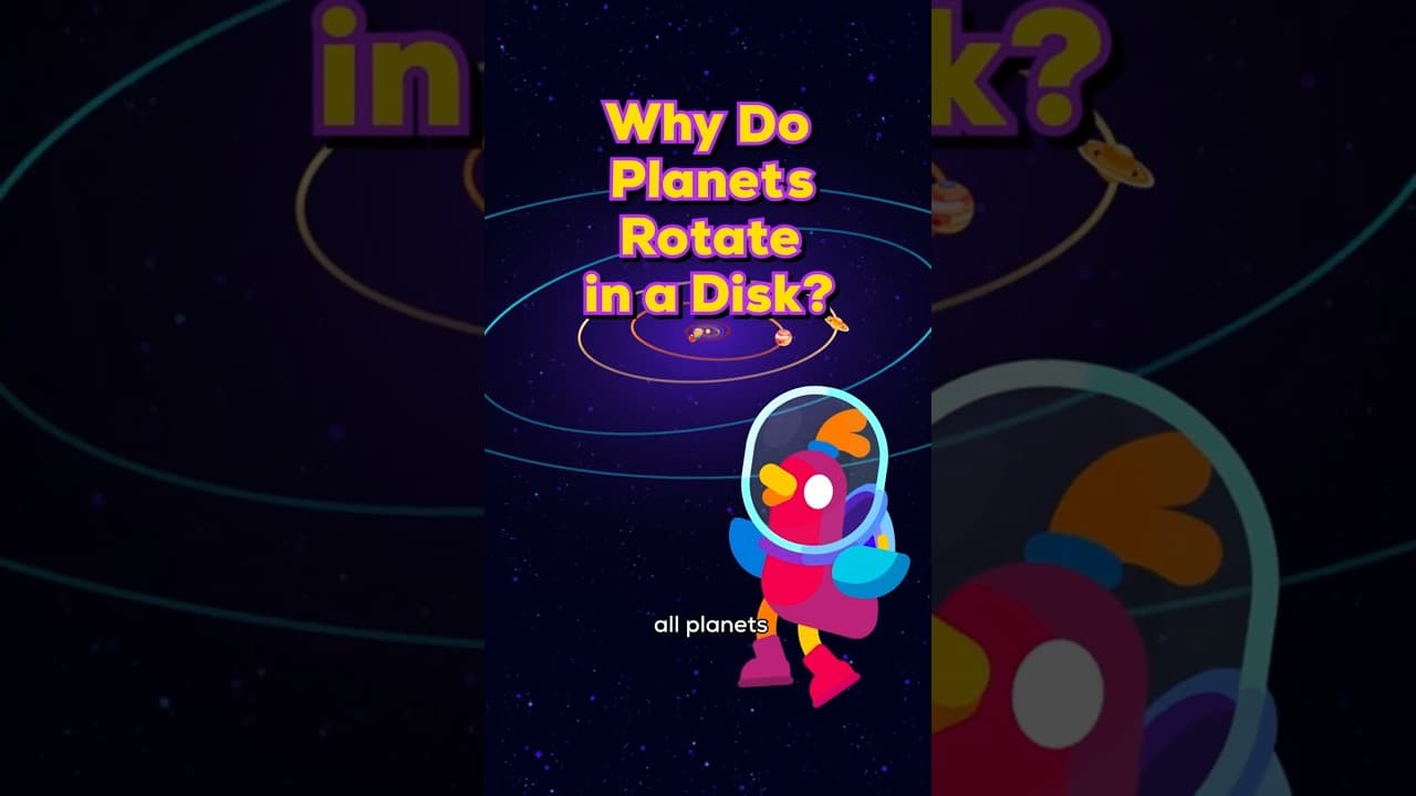 Why Do Planets Rotate in a Disk?