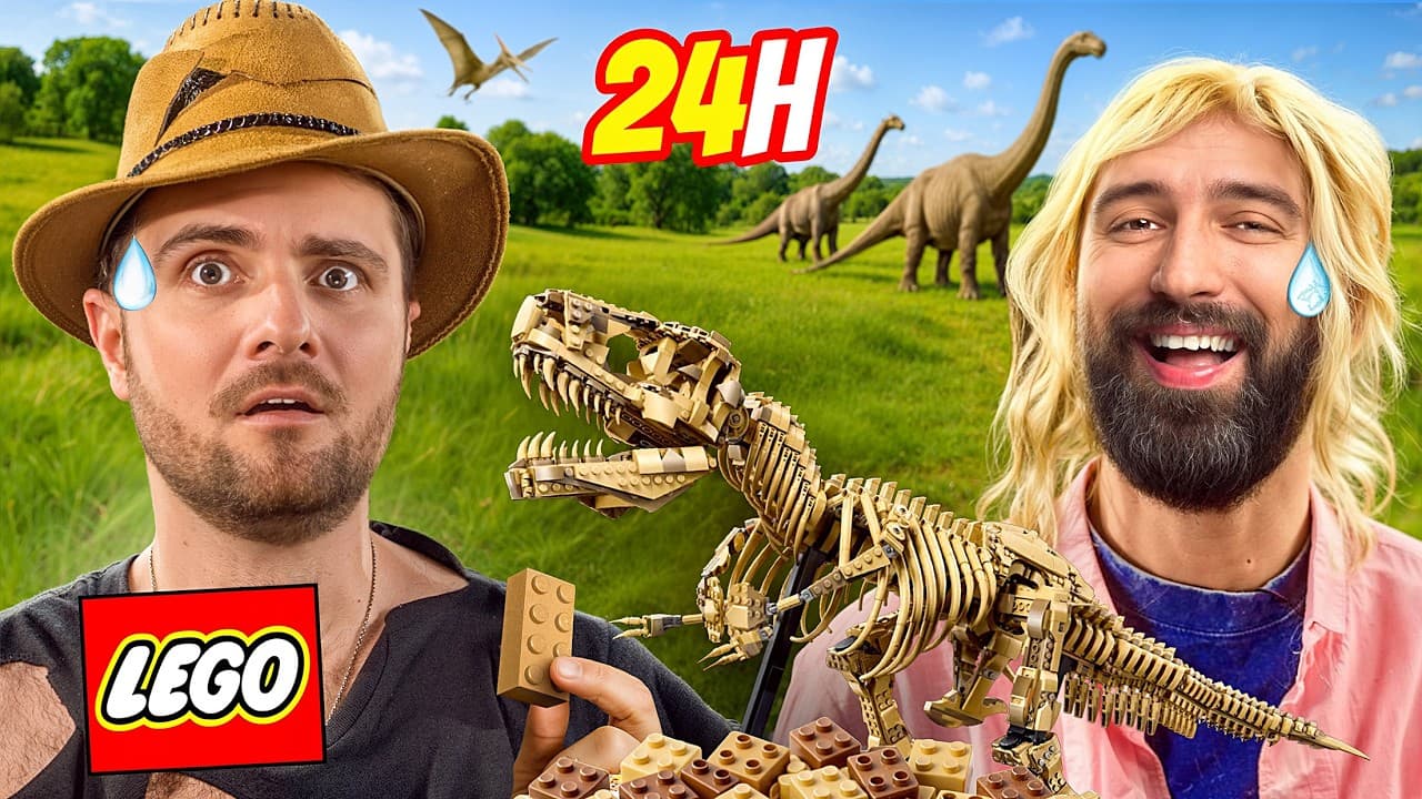On a construit ce LEGO INTERMINABLE ! (sans dormir) (T-Rex Jurassic Park)