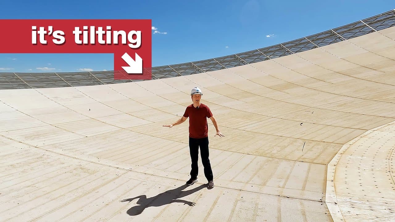 I took a ride on a moving radio telescope