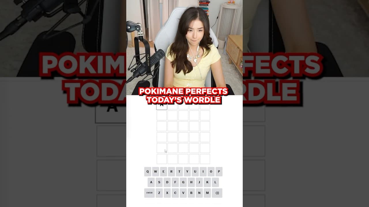 Pokimane Perfects Today's Wordle