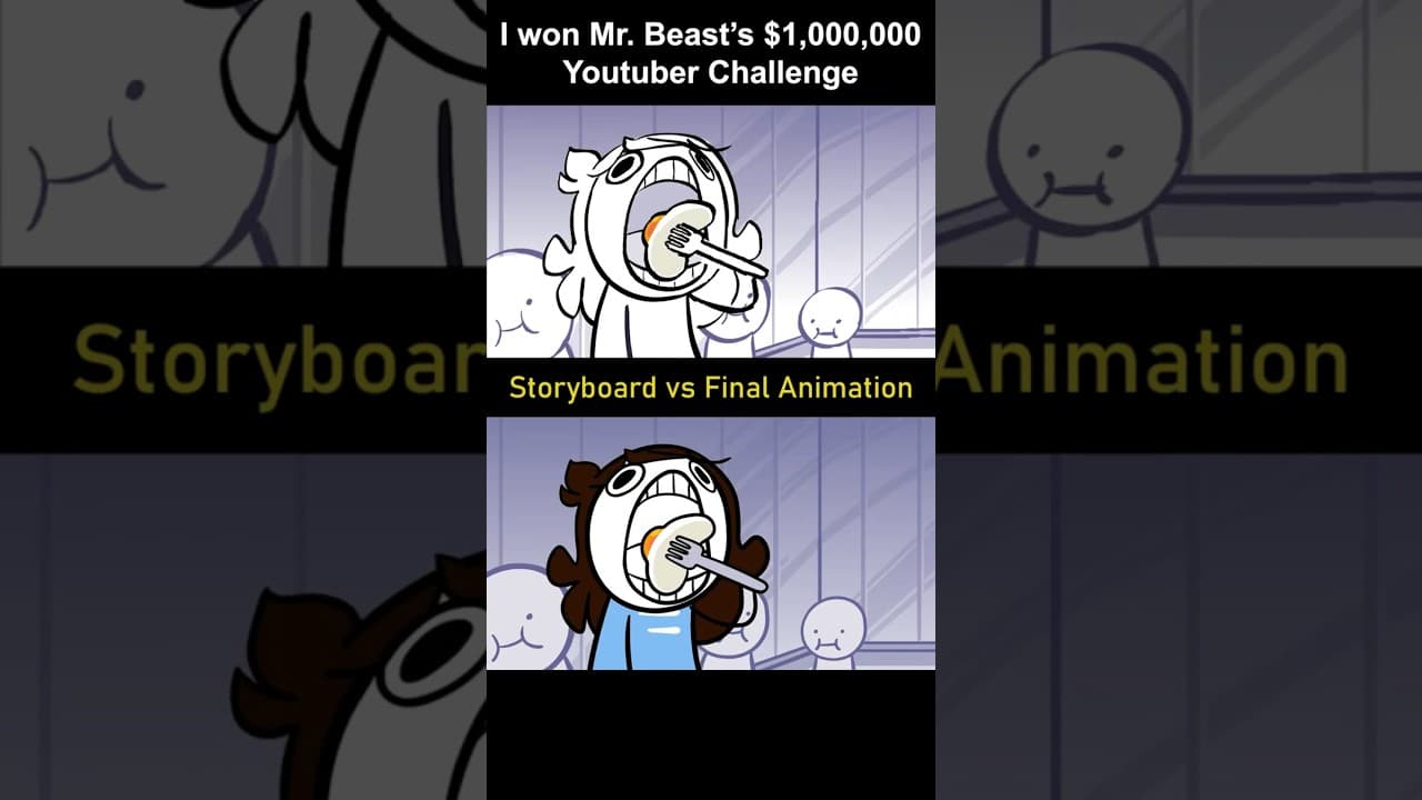 Storyboard vs Animation: Mr. Beast Cube (shot 15)
