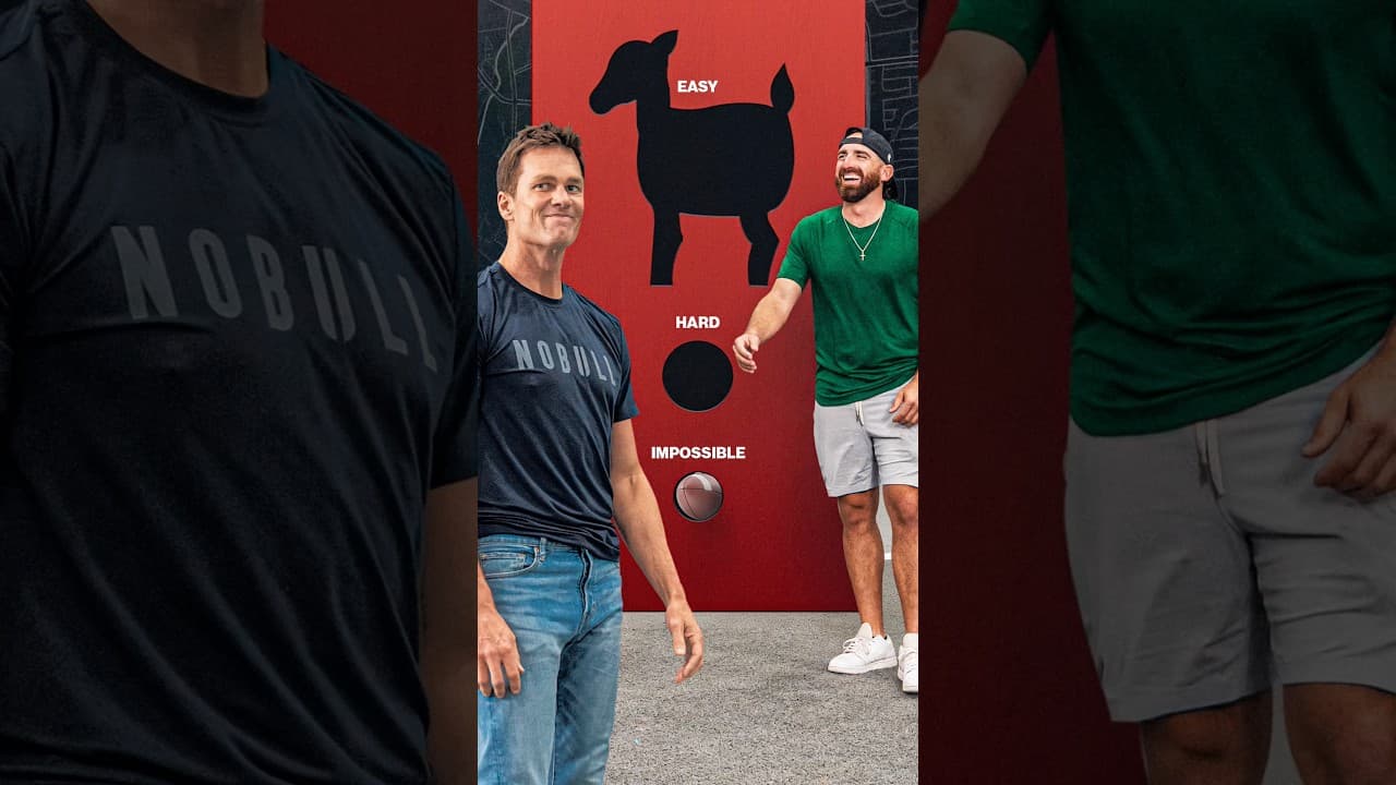 IMPOSSIBLE FOOTBALL THROW WITH TOM BRADY 🏈