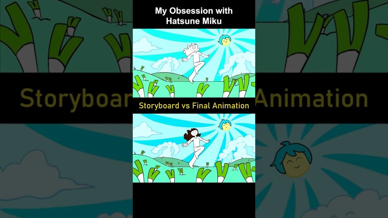 Storyboard vs Animation: Hatsune Miku (shot 16)