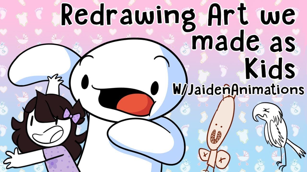 Redrawing Art we made as Kids w/JaidenAnimations
