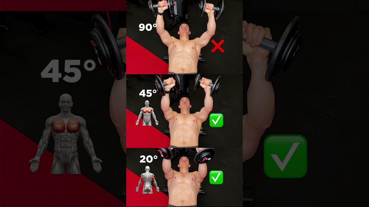 Dumbbell bench press mistake ! 🙏