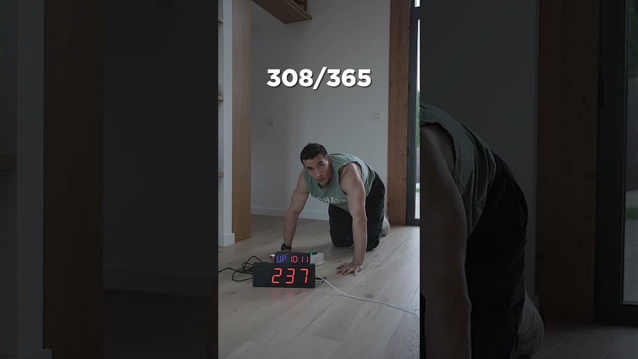 Day 308/365 one more push-up everyday for a whole year !!