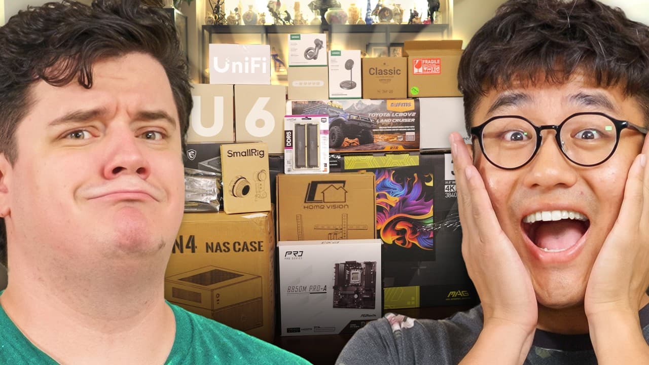 I Broke his TV Within 5 Minutes...AMD $5000 Ultimate Tech Upgrade