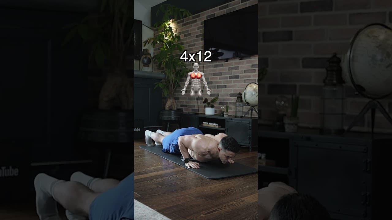 How to build bigger chest home workout !! 😱