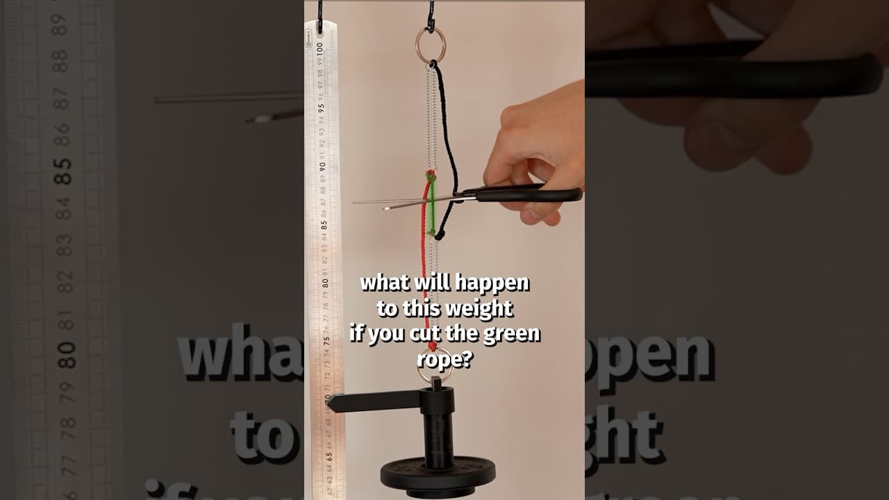 What happens if you cut the green rope?