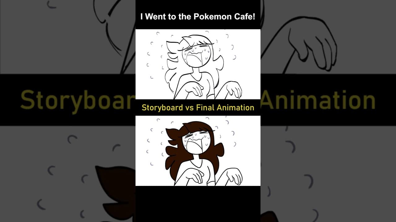 Storyboard vs Animation: The Pokemon Cafe! (shot 8)