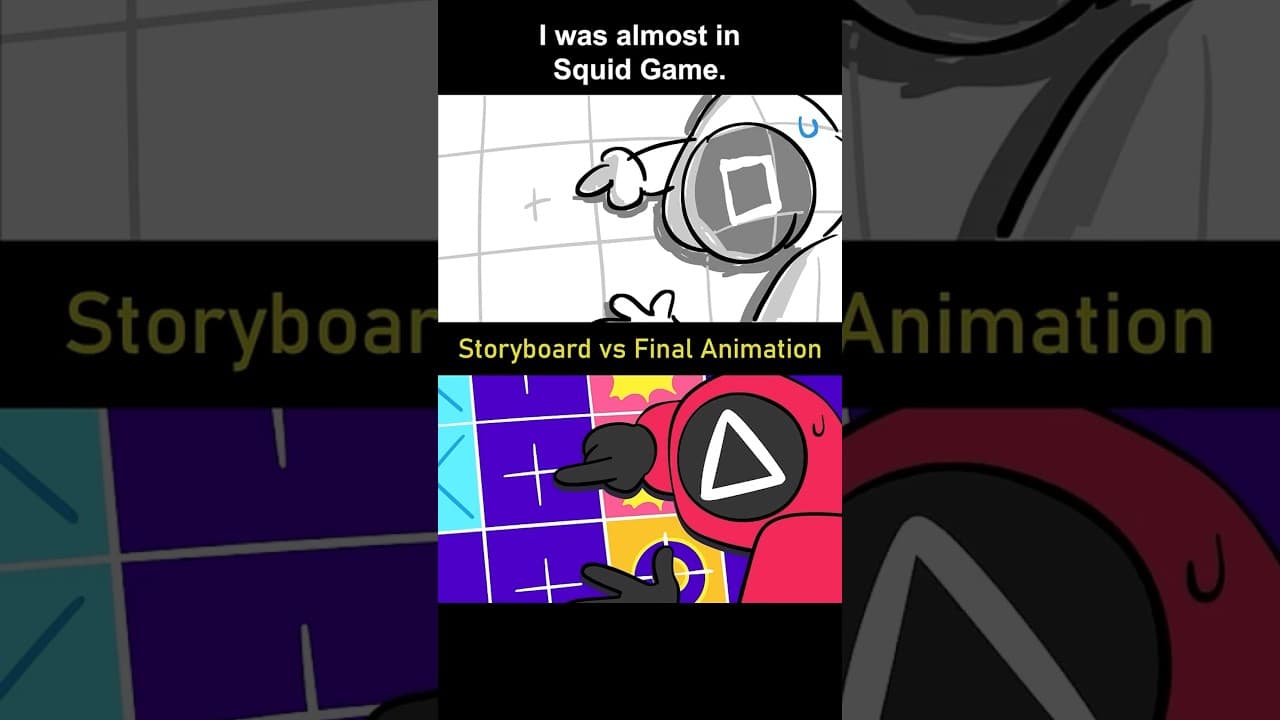 Storyboard vs Animation: I was almost in Squid Game. (shot 14)