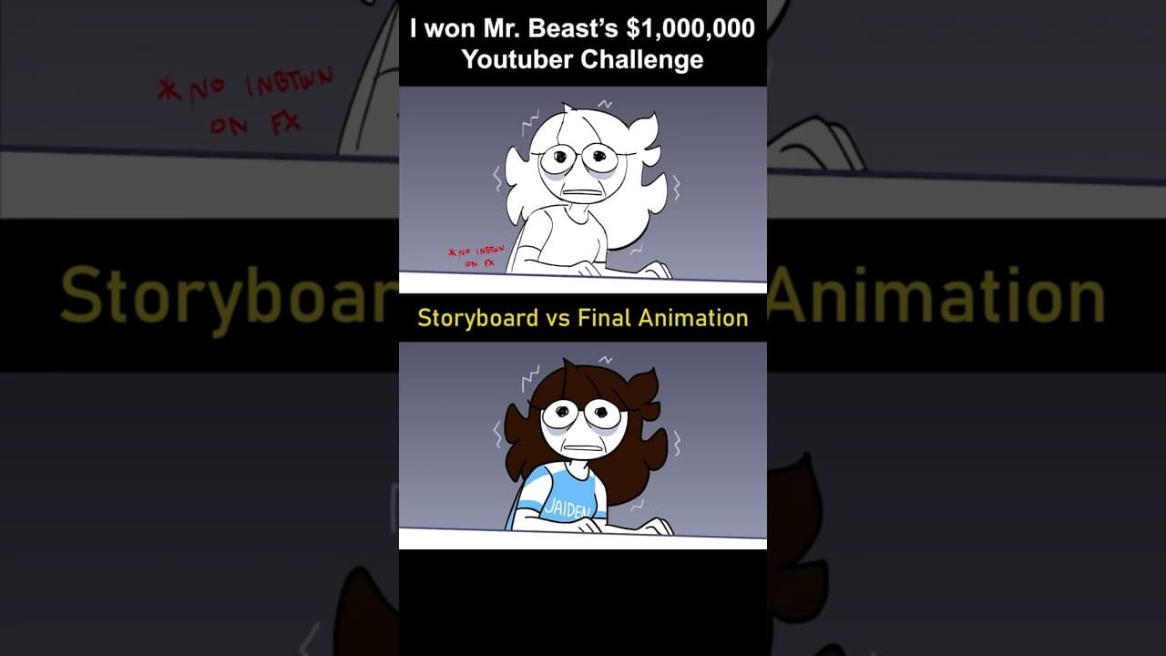 Storyboard vs Animation: Mr. Beast Cube (shot 23)