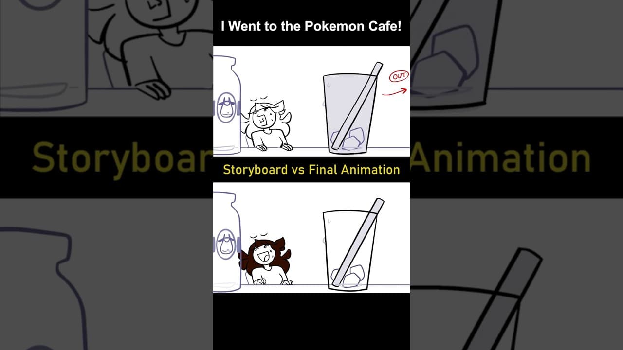 Storyboard vs Animation: The Pokemon Cafe! (shot 6)