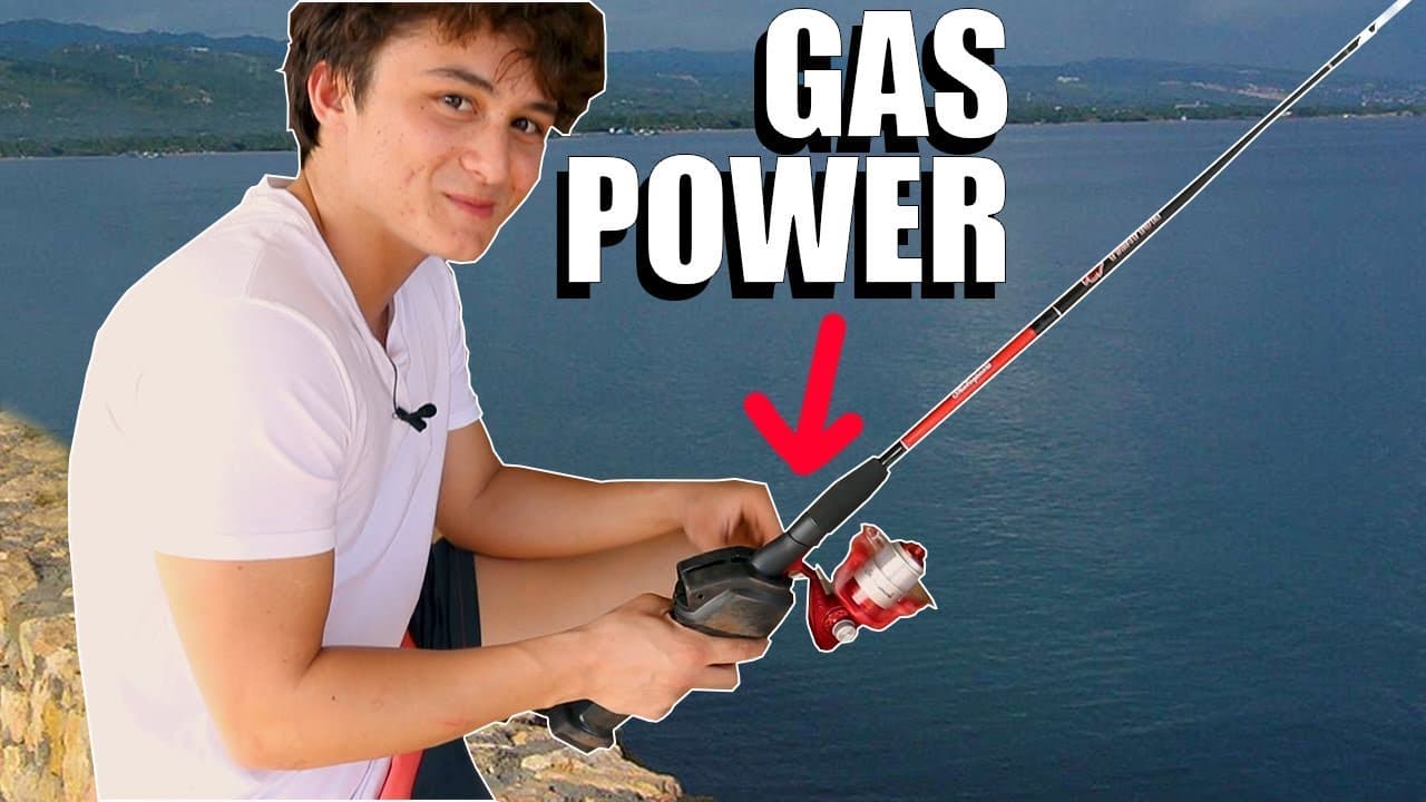 Gas Powered Fishing Pole