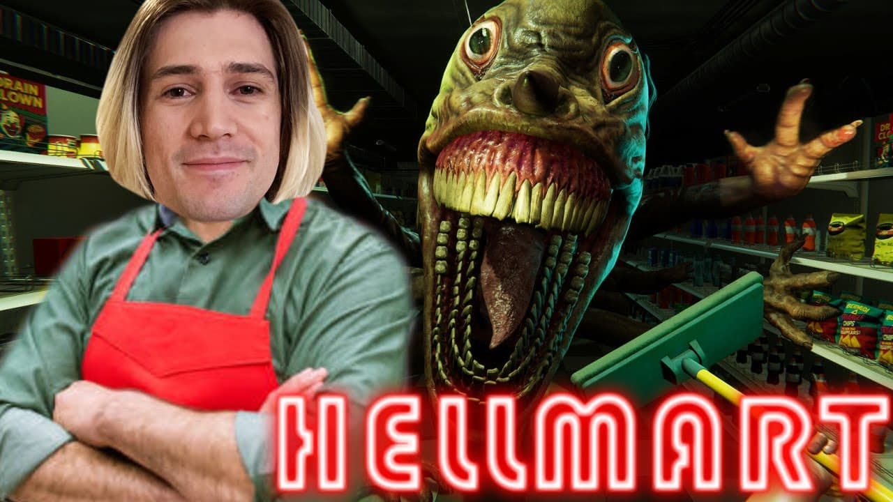 xQc Gets a Real Job in HELLMART