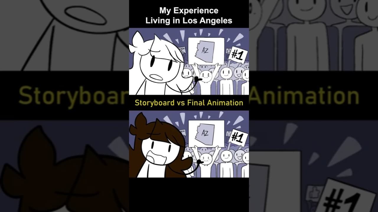 Storyboard vs Animation: Living in Los Angeles (shot 2)