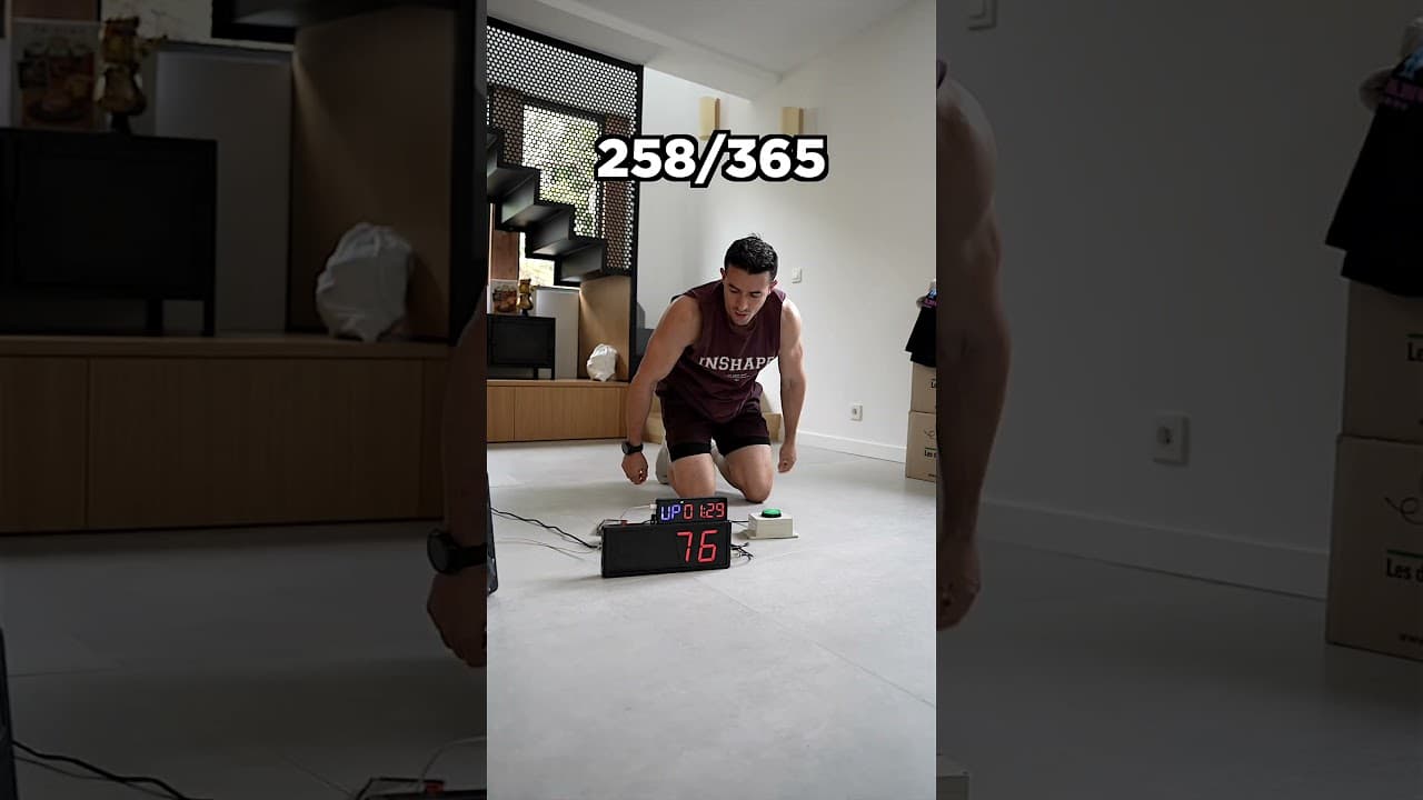 Day 258/365 One more push-up everyday during 1 year ! 🔥